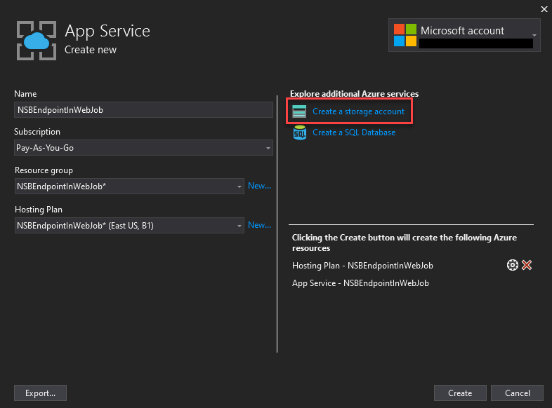 Running NServiceBus Endpoints in Azure App Services Part 2: Deploy with Visual Studio Publish