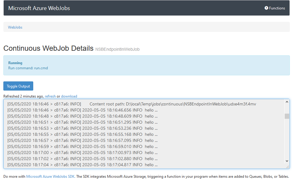 Running NServiceBus Endpoints in Azure App Services Part 2: Deploy with Visual Studio Publish