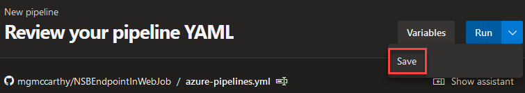 SaveYamlPipeline